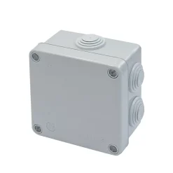 Boîte de dérivation extérieure avec 7 passe-câbles et système de verrouillage intégré 100x 100 x 55 mm^Diall
