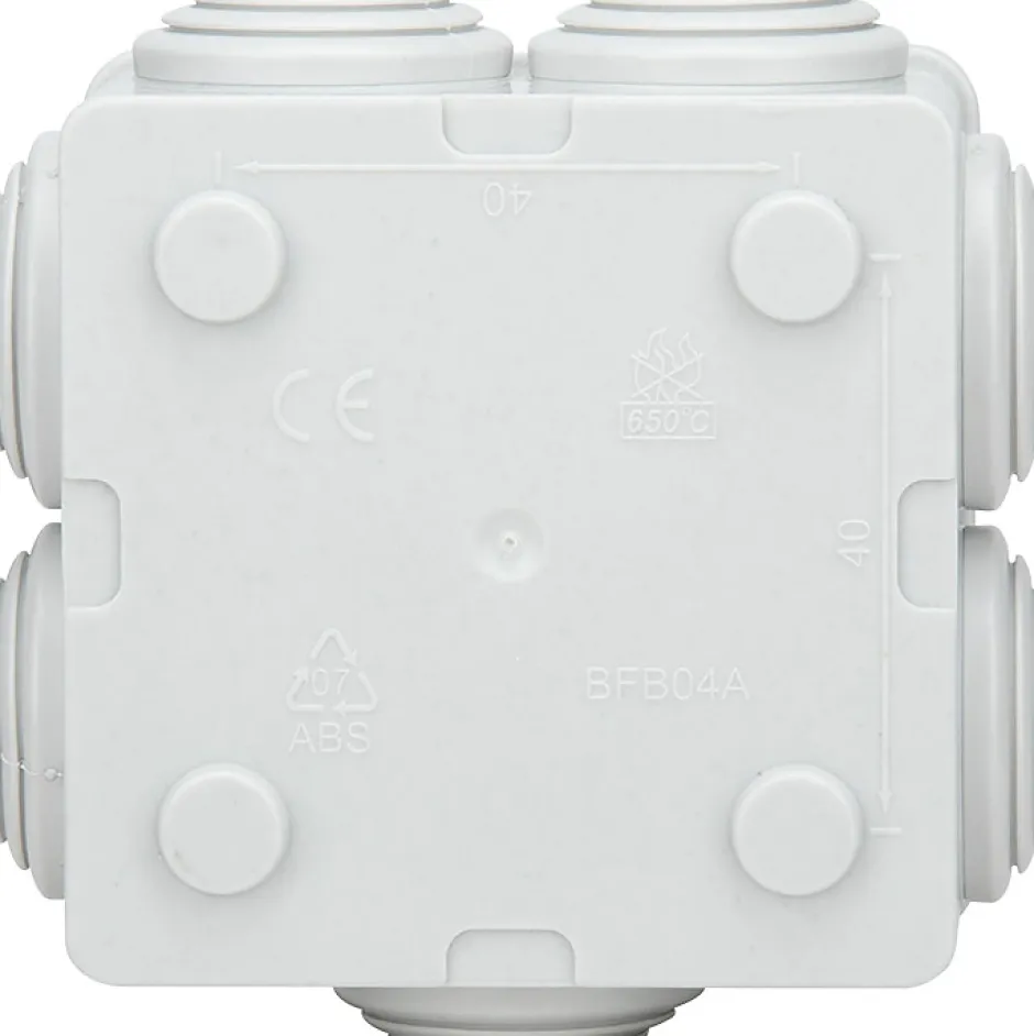 Boîte de dérivation IP55 60x60x40mm - Blanc -^Zenitech Best