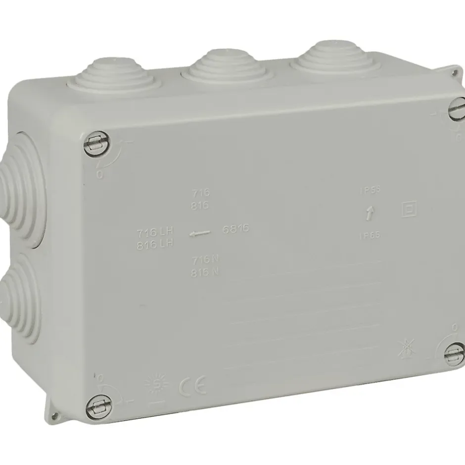 Boîte de dérivation rectangulaire 10 entrées -^Solera Outlet