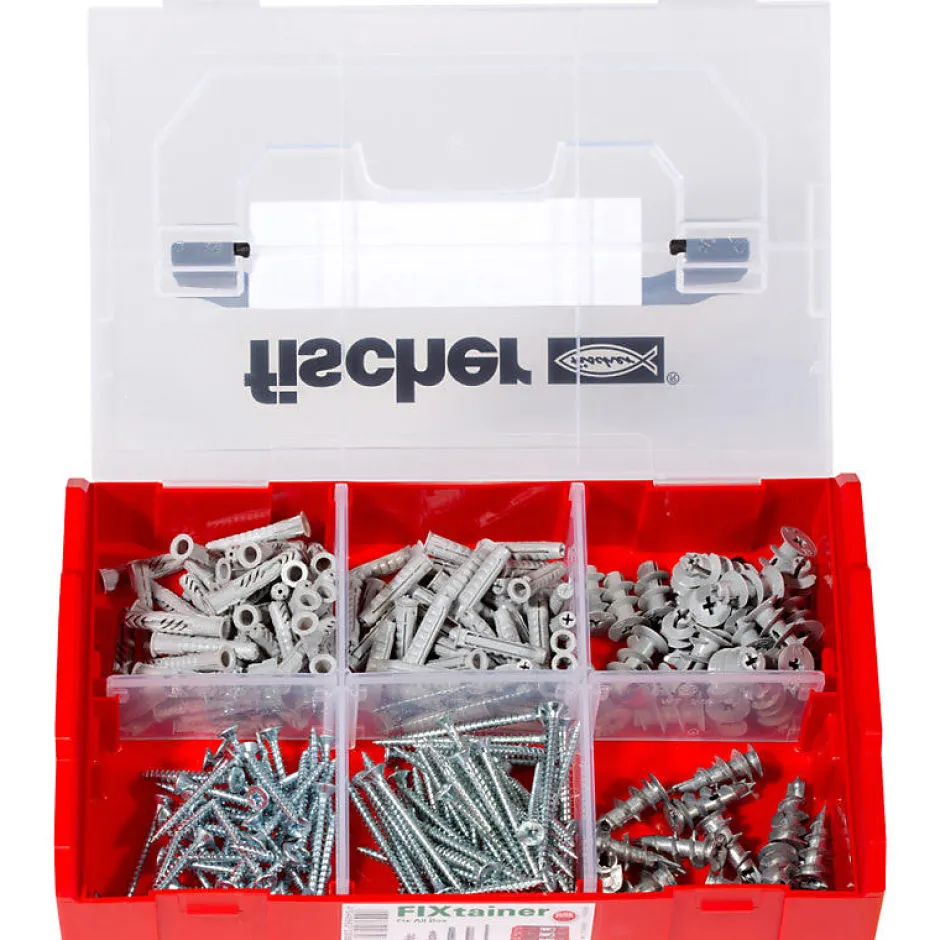 Boîte Modulable Fixtainer Tous Matériaux 534092 Avec 240 Chevilles Ux, Sx Et Gk Avec Vis^Fischer New