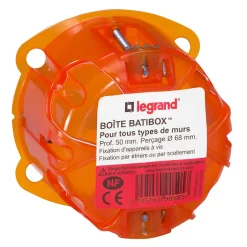 Boîte simple Batibox multi-matériaux P. 50 mm^Legrand Sale