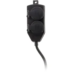 Boîtier de dérivation 4 prises IP44 5m - Noir --Zenitech Sale