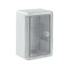 Boîtier hermétique ABS avec porte transparente, plaque de montage galvanisée et verrouillage sécurisé - H 30 x L 20 P 13 cm^Atole Best