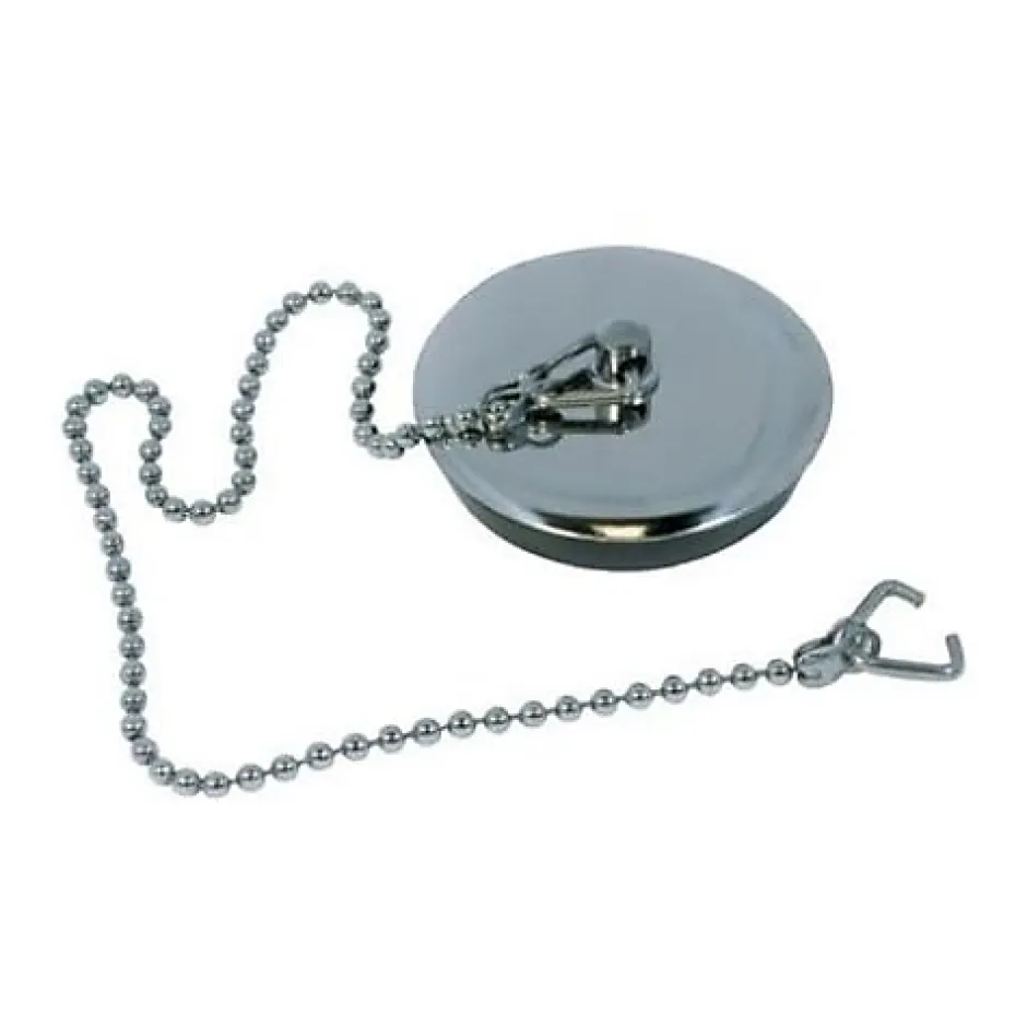 Bouchon d'évier 40x45 plaque inox à chainette avec borne - WATTS - 4643067^Watts Industries Sale