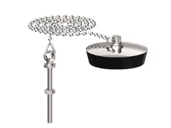 Bouchon d'évier 35x40 plaque inox à chainette avec borne - WATTS - 4642060^Watts Industries Clearance