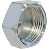 Bouchon laiton chromé Femelle 20/27 (3/4"), lot de 2-Somatherm for you Hot