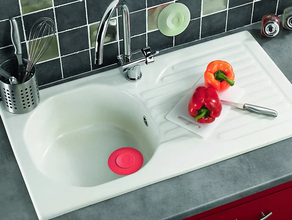 Bouchon universel Uppy 2 en 1 ø110 mm blanc^Wirquin Online