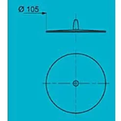 Bouchon Frisby blanc cassé ø105 mm-Wirquin Outlet