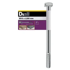 Boulon de charpente galvanisé 16 x 200 mm-Diall Discount
