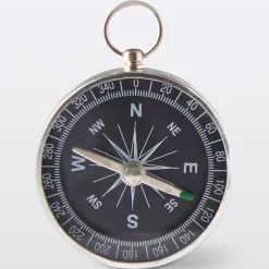 Boussole pointeur satellite aluminium chromé fond noir-Labgear Online