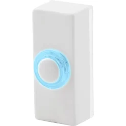 Bouton de sonnette filaire lumineux blanc^Blyss Clearance