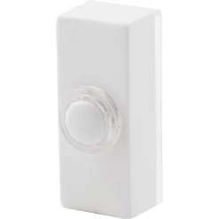 Bouton de sonnette filaire lumineux blanc^Blyss Clearance