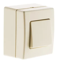 Bouton poussoir 10A saillie - blanc - Beijing -^Zenitech Hot