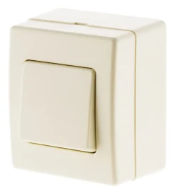 Bouton poussoir 10A saillie - blanc - Beijing -^Zenitech Hot