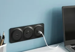 Bouton poussoir Kennet blanc complet-Jacobsen Hot