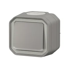 Bouton poussoir lumineux Plexo gris en saillie^Legrand Outlet