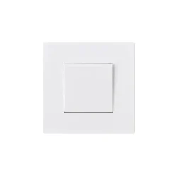 Bouton poussoir sans terre blanc complet^ Sale