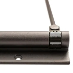 Bras à ressort ferme porte, a corps très fin en Aluminium anodisé noir-Hardwarexchange
