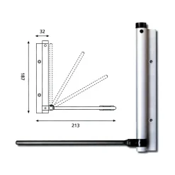 Bras ressort 56 - JUSTOR Argent-Niubo Hot
