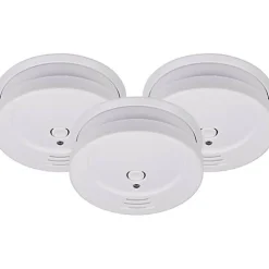 Détecteur de fumée DFX-618179 - lot de 3, alimentation 9V, capteur photoélectrique-Brennenstuhl New