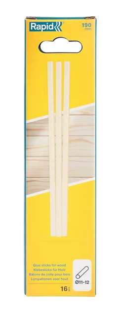 Bâton de colle bois 190 mm , 16 pièces^Rapid