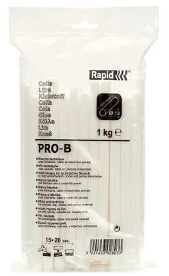 Bâtons de colle Ø 12 mm à usage général. 1 kg. Sac plastique-Rapid Hot