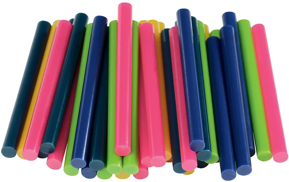 Bâtons de colle colorée Ø7mm x 94mm, lot de 36 x 5 couleurs^Rapid Sale