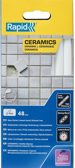 Bâtons de colle pour céramiqueØ12mm x 190mm, lot de 48^Rapid Outlet