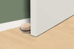 Butée de porte macaron Rei bois hêtre ⌀6,3x H.3,5 cm- Outlet