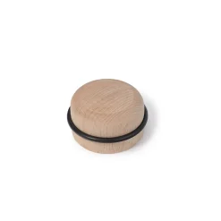Butée de porte macaron Rei bois hêtre ⌀6,3x H.3,5 cm- Outlet
