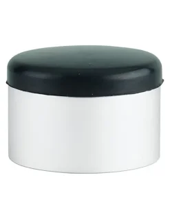 Butoir à visser, fixation au sol, aluminium, bague caoutchouc,diamètre 40x29mm, blanc --Thirard Clearance