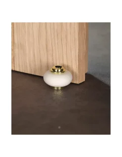 Butoir à visser, fixation au sol, caoutchouc, diamètre 30x22mm, laiton -^Thirard Outlet