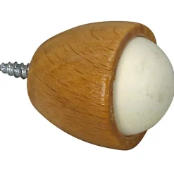 Butoir ø28 x Hauteur 30 mm mur hêtre verni-Diall Sale