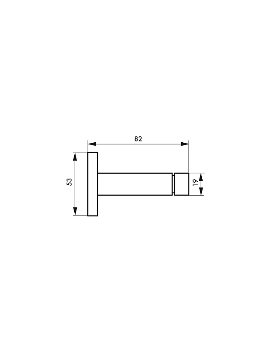 Butoir balustre chromé, longueur 80mm --SP Best