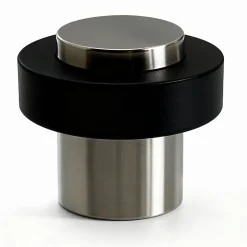 Butoir de porte zamak nickelé inox Ø3,2 cm-Diall