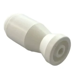 Butoir mural MADE IN FRANCE en plastique dur blanc & bouchon amortisseur en élastomère (caoutchouc) blanc. Diamètre 27mm et longue-Civic Industrie Hot