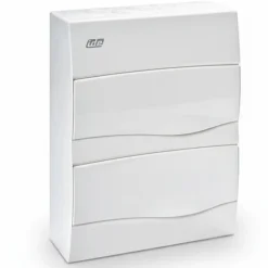 Bv24po - Tableau De Distribution Résntiel - 2 Rangées De 12 Modules - 353x264x99mm - Avec Rail Din^Ide New