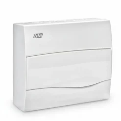 Bv12po - Tableau De Distribution Résntiel - 1 Rangée De 12 Modules - 228x264x99mm - Avec Rail Din-Ide