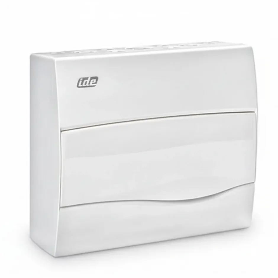 Bv12po - Tableau De Distribution Résntiel - 1 Rangée De 12 Modules - 228x264x99mm - Avec Rail Din-Ide