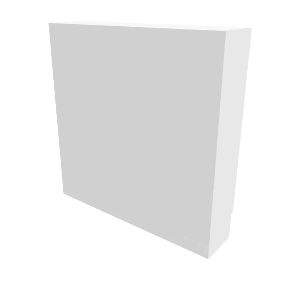 Cache nourrice plomberie en acier Blanc - Largeur fixe - Taille 5 : 650 x 650 x 150 mm-Atole Online