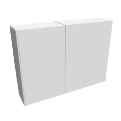 Cache nourrice plomberie en acier Blanc - Largeur réglable - Taille 2 : 450 x 605 à 1150 x 150 mm^Atole Best