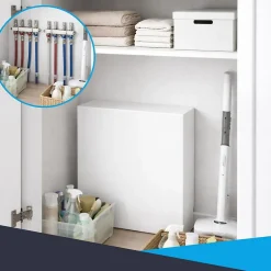 Cache nourrice plomberie en acier Blanc - Largeur fixe - Taille 1 : 450 x 450 x 150 mm^Atole Sale