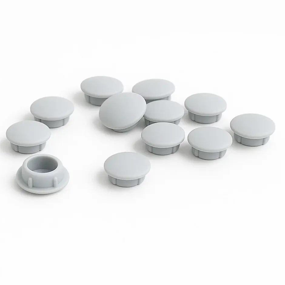 Cache vis gris clair diamètre 6mm - Lot de 10-Avosdim Sale