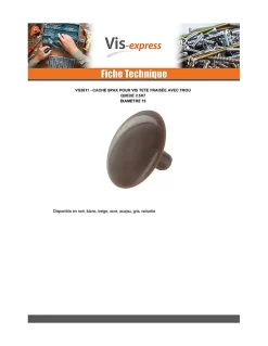 Cache vis Nylon Blanc Diamètre de tête: 15 QUEU2.5X7 - 1 pièce-Spax Outlet