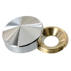 Cache-vis conique Laiton chrome ø16 mm-Diall Discount