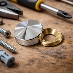 Cache-vis conique Laiton chrome ø16 mm-Diall Discount