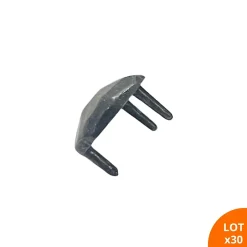 Cache-vis martelé 3 griffes - En zamac gris / vieil argent^Secury-T Clearance