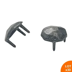 Cache-vis martelé 3 griffes - En zamac gris / vieil argent^Secury-T Clearance