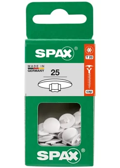 Cache-vis vis T20 blanc ø12 mm - 25 pièces^Spax France Online