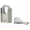Cadenas à clé Octo-P, acier, chantier, anse protégée acier, 50mm, 3 clés --Thirard Discount